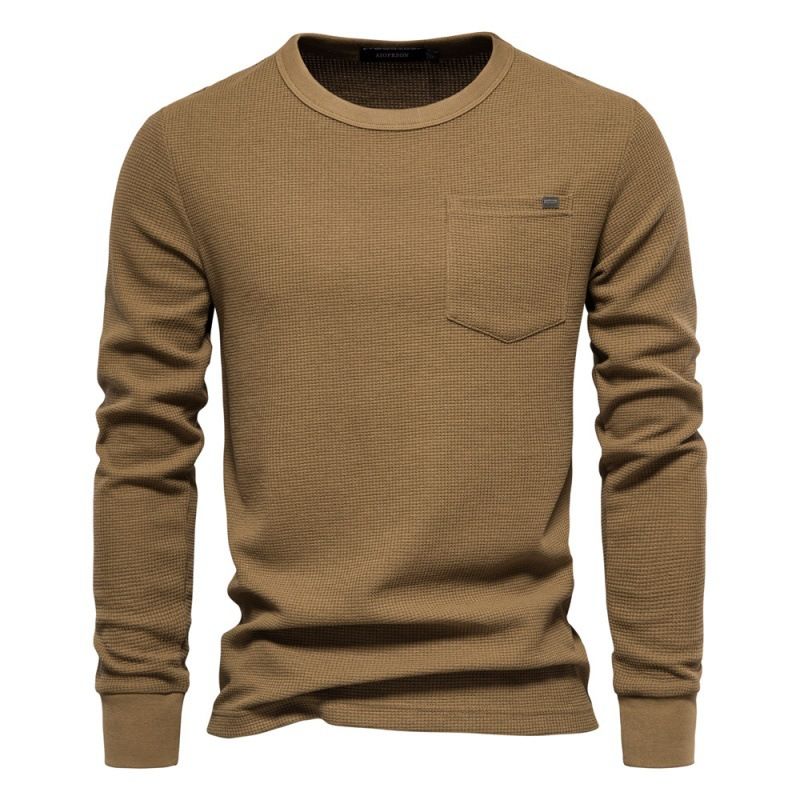 Custom New Arrival Long Sleeve Round Colors Men's Cotton Clothes Shirts for Men Brand Sweatshirts