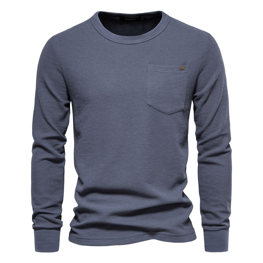 Custom New Arrival Long Sleeve Round Colors Men's Cotton Clothes Shirts for Men Brand Sweatshirts