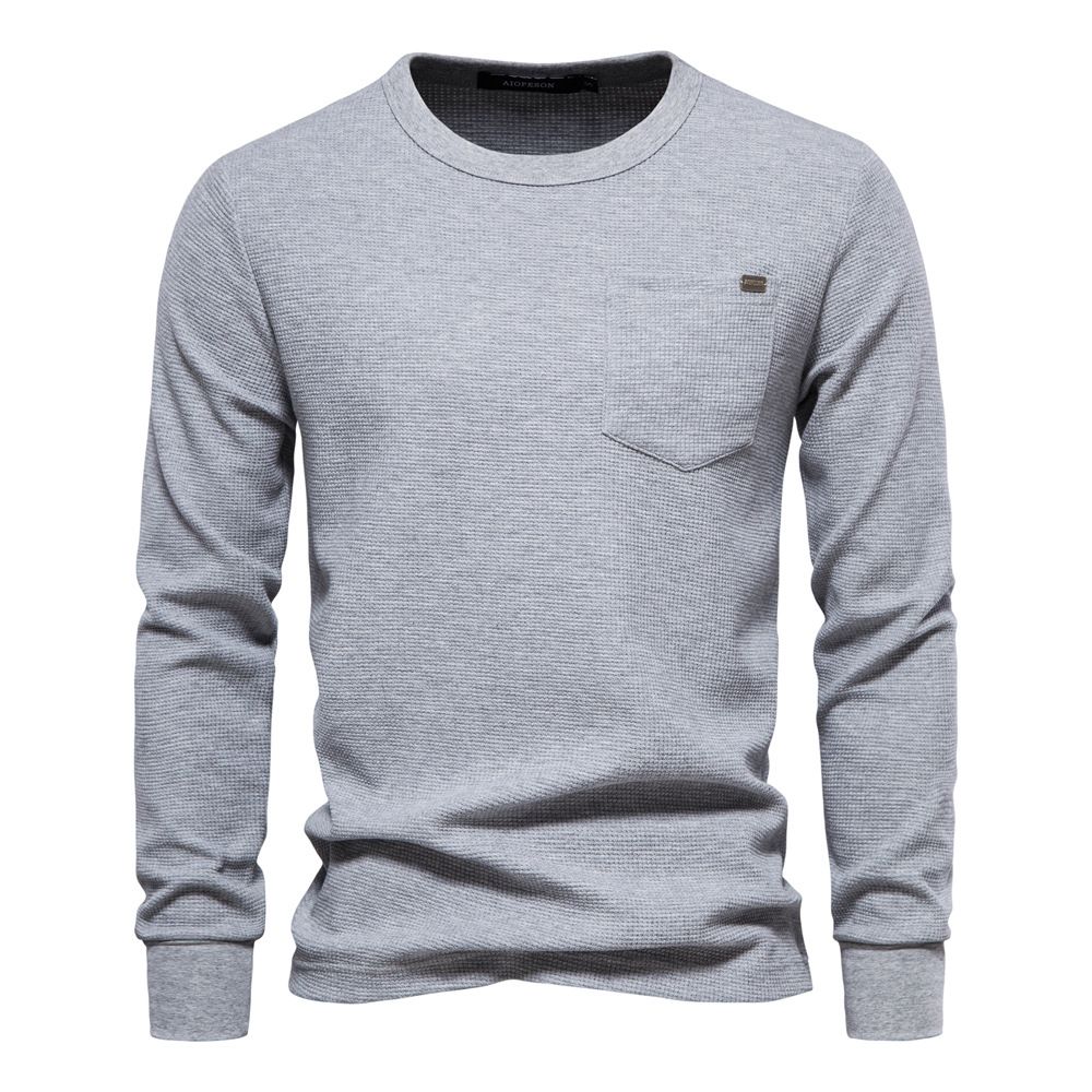 Custom New Arrival Long Sleeve Round Colors Men's Cotton Clothes Shirts for Men Brand Sweatshirts