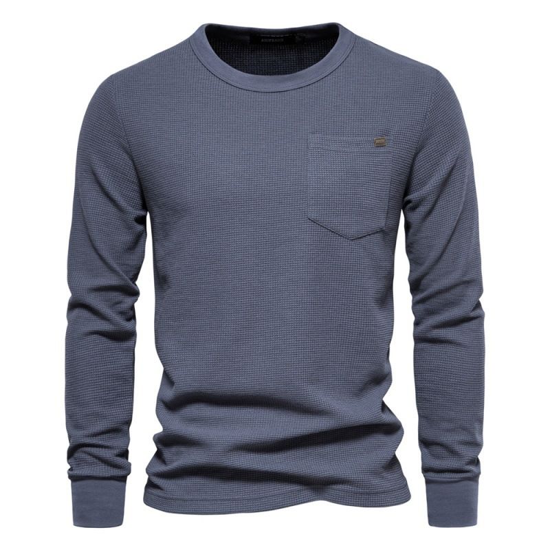 Custom New Arrival Long Sleeve Round Colors Men's Cotton Clothes Shirts for Men Brand Sweatshirts