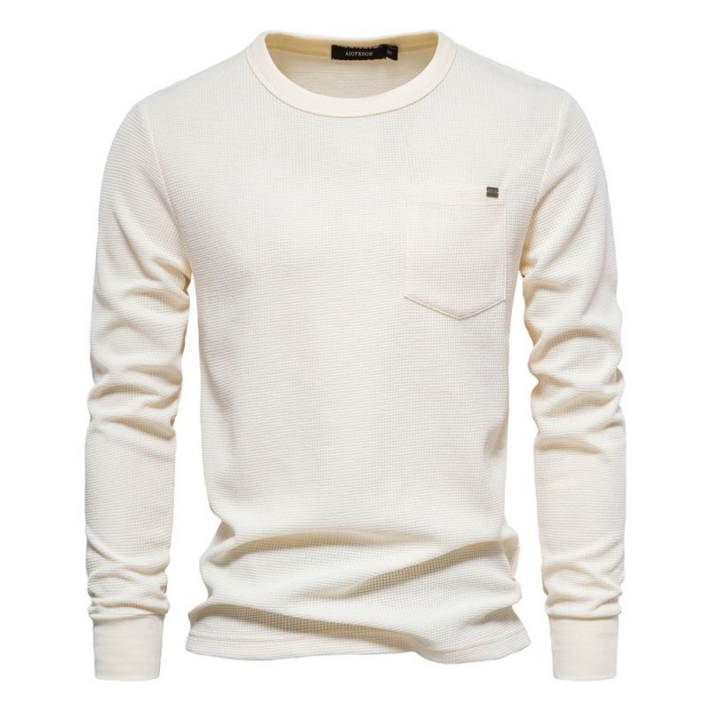 Custom New Arrival Long Sleeve Round Colors Men's Cotton Clothes Shirts for Men Brand Sweatshirts