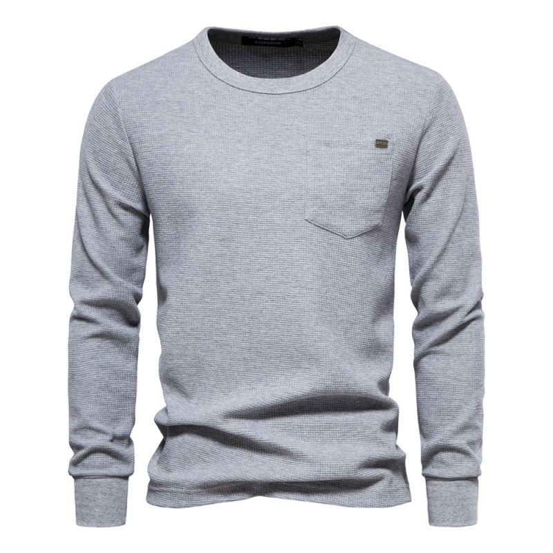 Custom New Arrival Long Sleeve Round Colors Men's Cotton Clothes Shirts for Men Brand Sweatshirts
