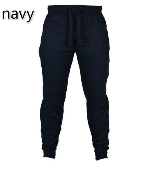 Mens Casual Trouser Fitness Men Sportswear Bottoms Skinny Sweatpants Trousers Black Gyms Jogger Track Pants Casual