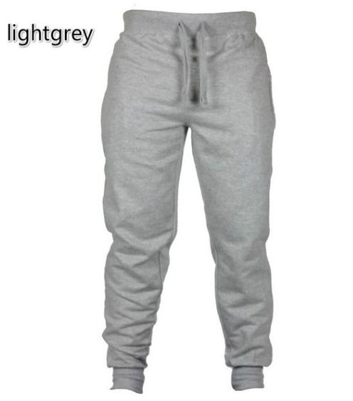 Mens Casual Trouser Fitness Men Sportswear Bottoms Skinny Sweatpants Trousers Black Gyms Jogger Track Pants Casual