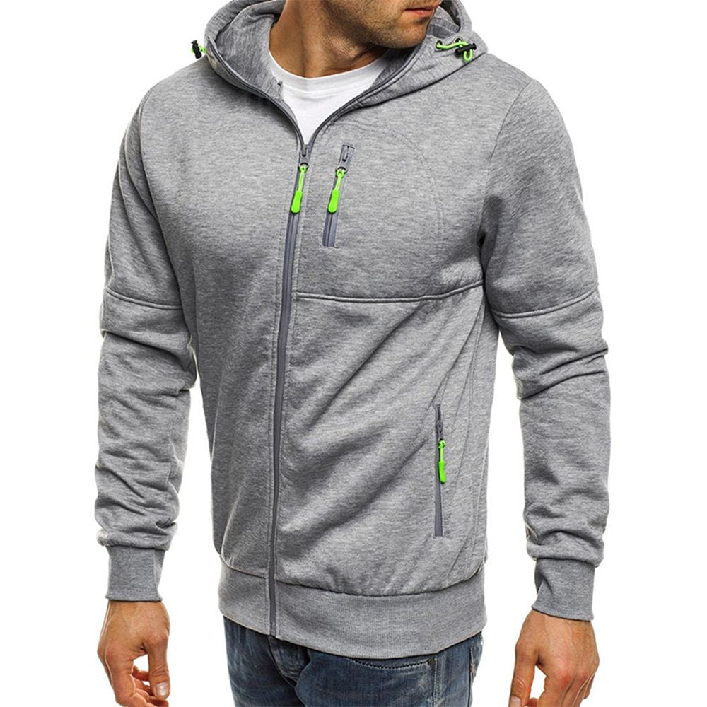 Manufacturers Men Hoodie Zip up Blank Graphic Plain Designer Custom  Screen Printing Zipper Men Hoodie  Jackets  Coats