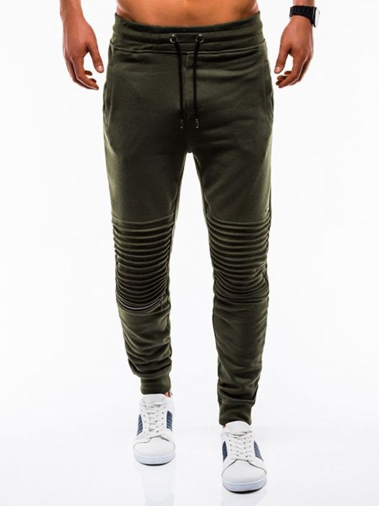 Style Mens Slim Fit Tracks Fitness Pants High Quality Men Jogger Pants Printed LOGO Stacked Sweat Pants  Casual