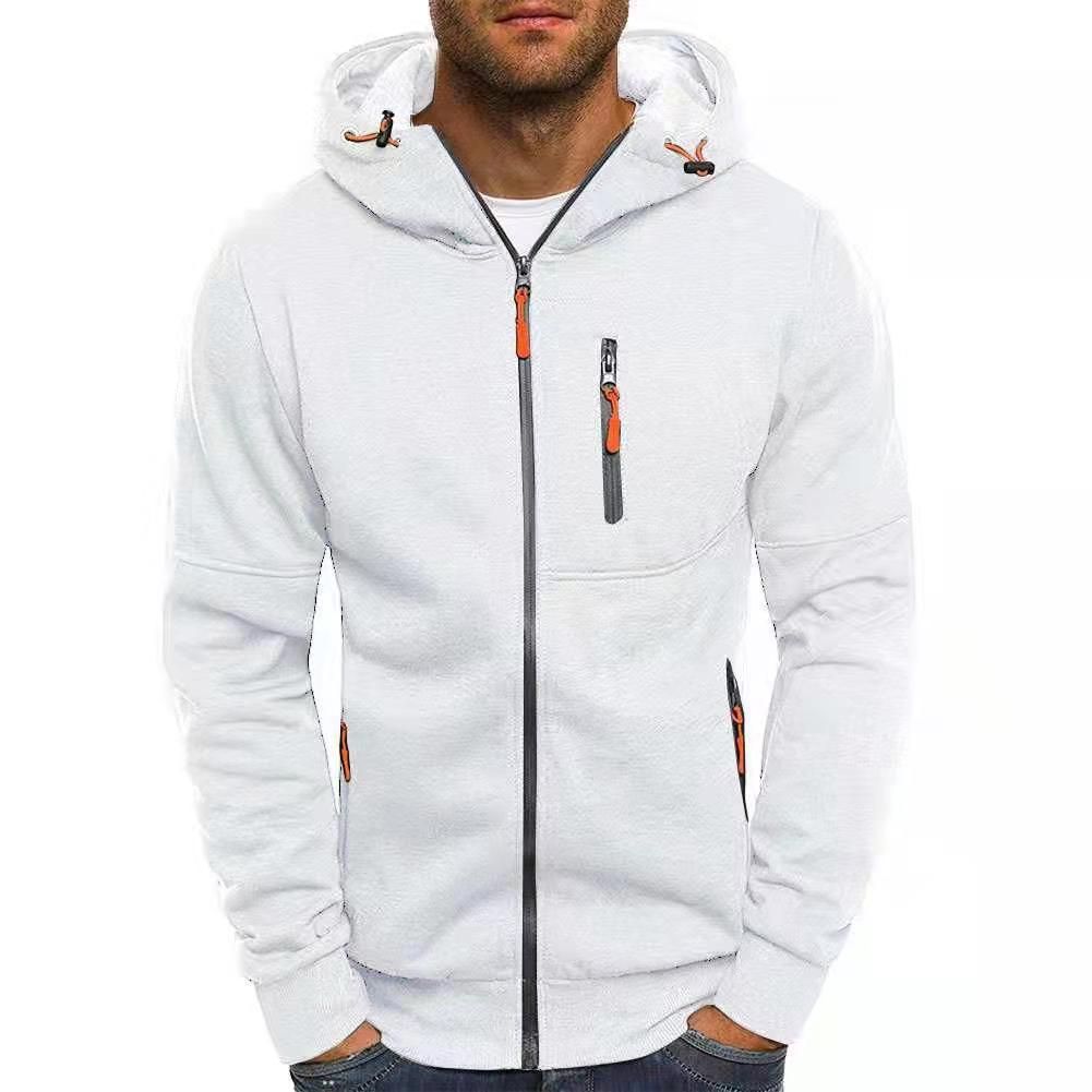 Sports Autumn and Winter Fitness High Quality Heavy Weight Zip up Hoodie Sleeve Casual Drawstring Custom Hoodies for Men Coats