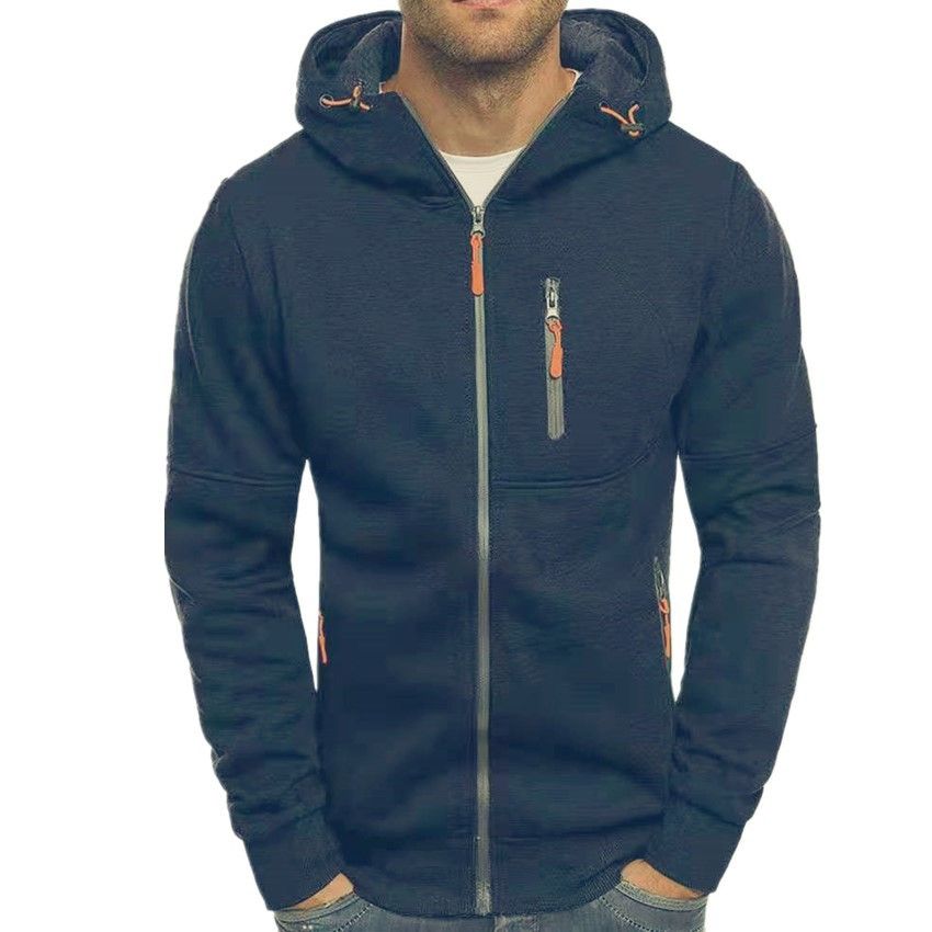 Sports Autumn and Winter Fitness High Quality Heavy Weight Zip up Hoodie Sleeve Casual Drawstring Custom Hoodies for Men Coats
