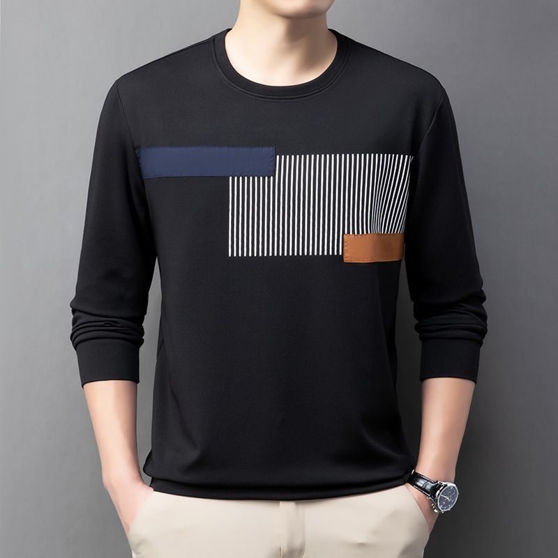 Men Sweater Pullover Jacquard Pattern Knitted Top Winter Crew Neck Jumper Men Knitwear Custom Knit Sweaters