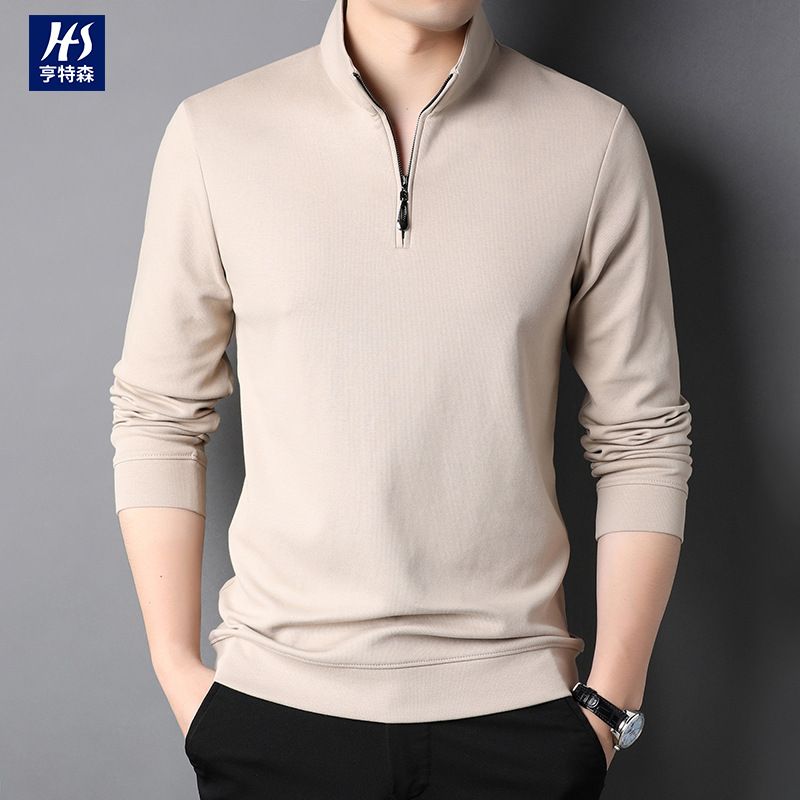 Professional  Golf Shirts Men's Long Sleeve Plain for Polo Shirts with Blade Collar Printed Pattern Golf for Polo   Sweatshirts