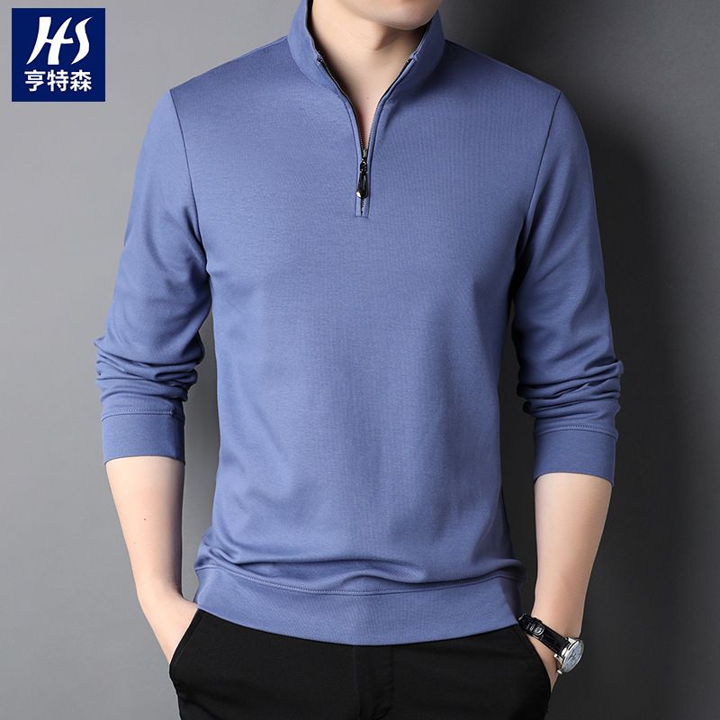 Professional  Golf Shirts Men's Long Sleeve Plain for Polo Shirts with Blade Collar Printed Pattern Golf for Polo   Sweatshirts