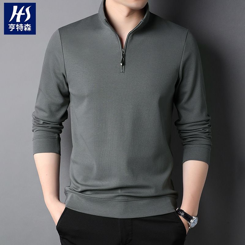 Professional  Golf Shirts Men's Long Sleeve Plain for Polo Shirts with Blade Collar Printed Pattern Golf for Polo   Sweatshirts