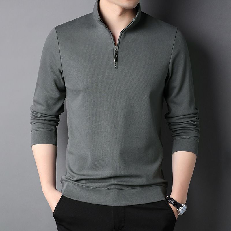 Professional  Golf Shirts Men's Long Sleeve Plain for Polo Shirts with Blade Collar Printed Pattern Golf for Polo   Sweatshirts