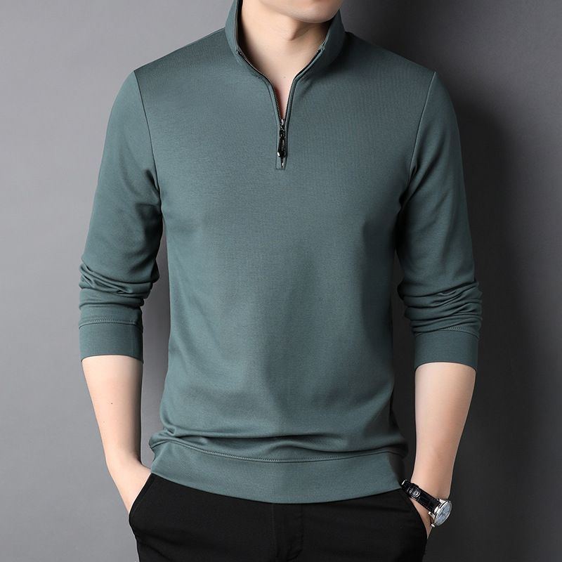 Professional  Golf Shirts Men's Long Sleeve Plain for Polo Shirts with Blade Collar Printed Pattern Golf for Polo   Sweatshirts