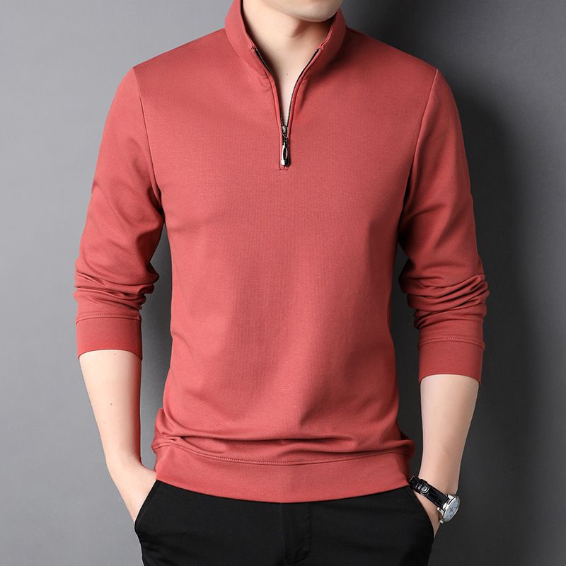 Professional  Golf Shirts Men's Long Sleeve Plain for Polo Shirts with Blade Collar Printed Pattern Golf for Polo   Sweatshirts