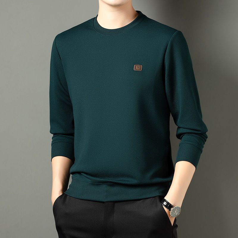 Autumn New Crew Neck Design Men's Fashion Casual Long Sleeve Polyester T-shirt With Graphic  Sweatshirts