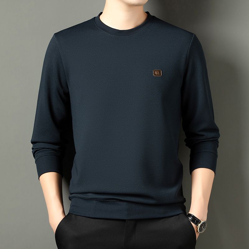 Autumn New Crew Neck Design Men's Fashion Casual Long Sleeve Polyester T-shirt With Graphic  Sweatshirts