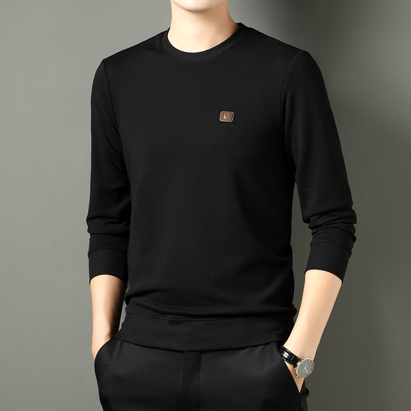 Autumn New Crew Neck Design Men's Fashion Casual Long Sleeve Polyester T-shirt With Graphic  Sweatshirts