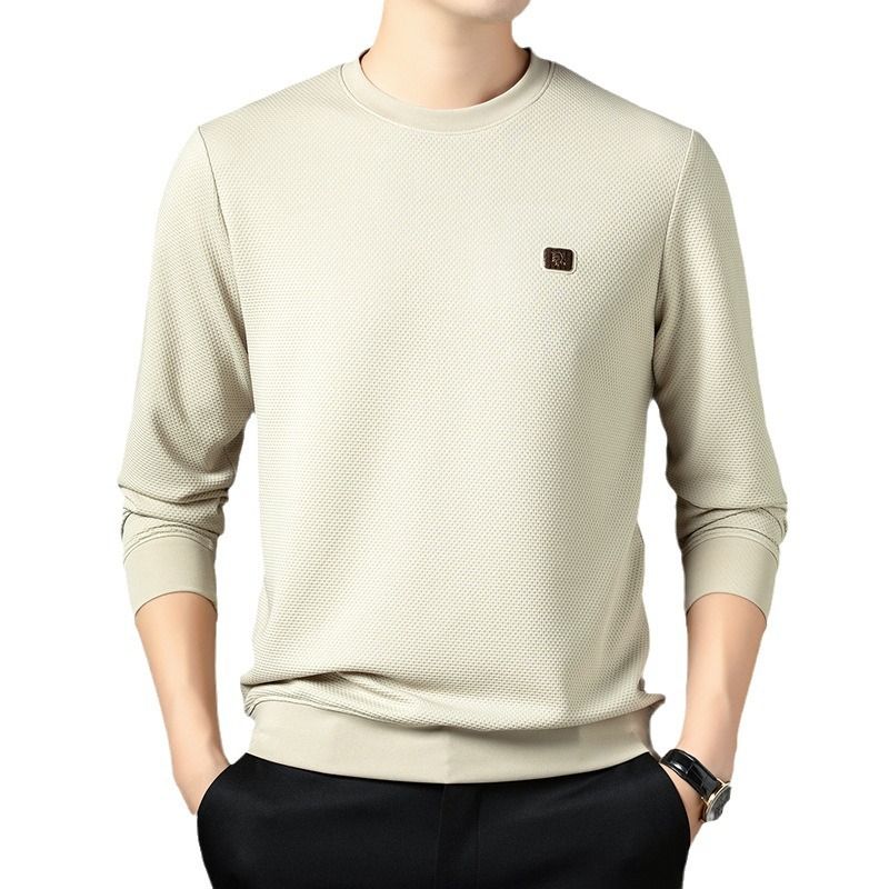 Autumn New Crew Neck Design Men's Fashion Casual Long Sleeve Polyester T-shirt With Graphic  Sweatshirts