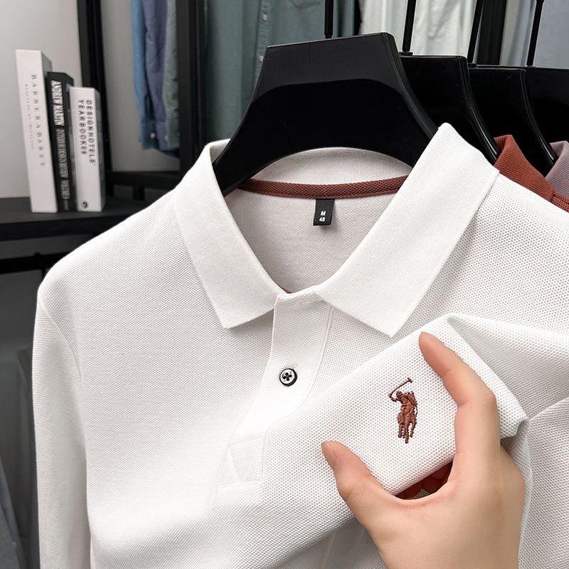Design Cotton Golf Polo Shirt for Men Adult Classic Custom Business Polo Shirts Brand Casual Men's Golf  T-Shirts