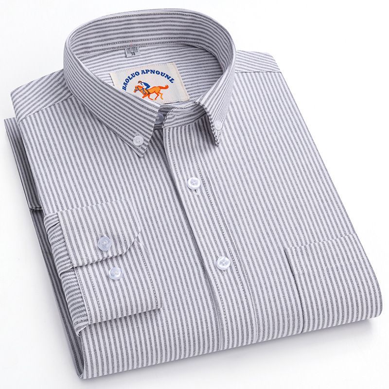 Factory Custom Men's  Plaid Shirt New Long-sleeved Casual Shirt Wholesale  Men's Clothing Top   Shirts