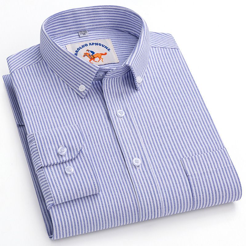 Factory Custom Men's  Plaid Shirt New Long-sleeved Casual Shirt Wholesale  Men's Clothing Top   Shirts