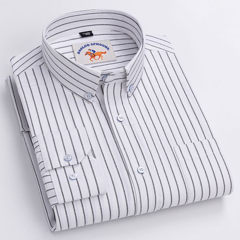 Factory Custom Men's  Plaid Shirt New Long-sleeved Casual Shirt Wholesale  Men's Clothing Top   Shirts