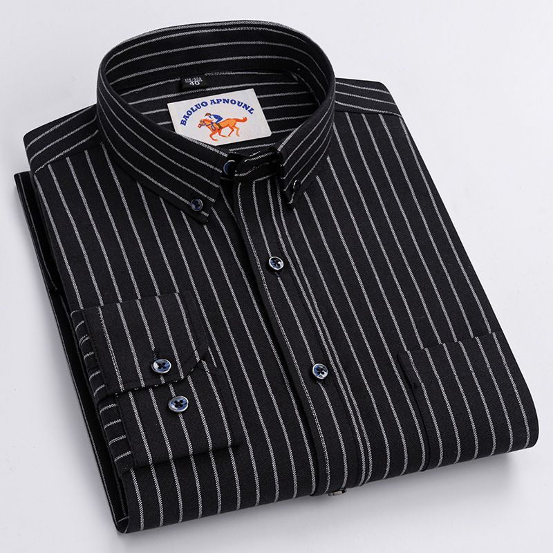 Factory Custom Men's  Plaid Shirt New Long-sleeved Casual Shirt Wholesale  Men's Clothing Top   Shirts