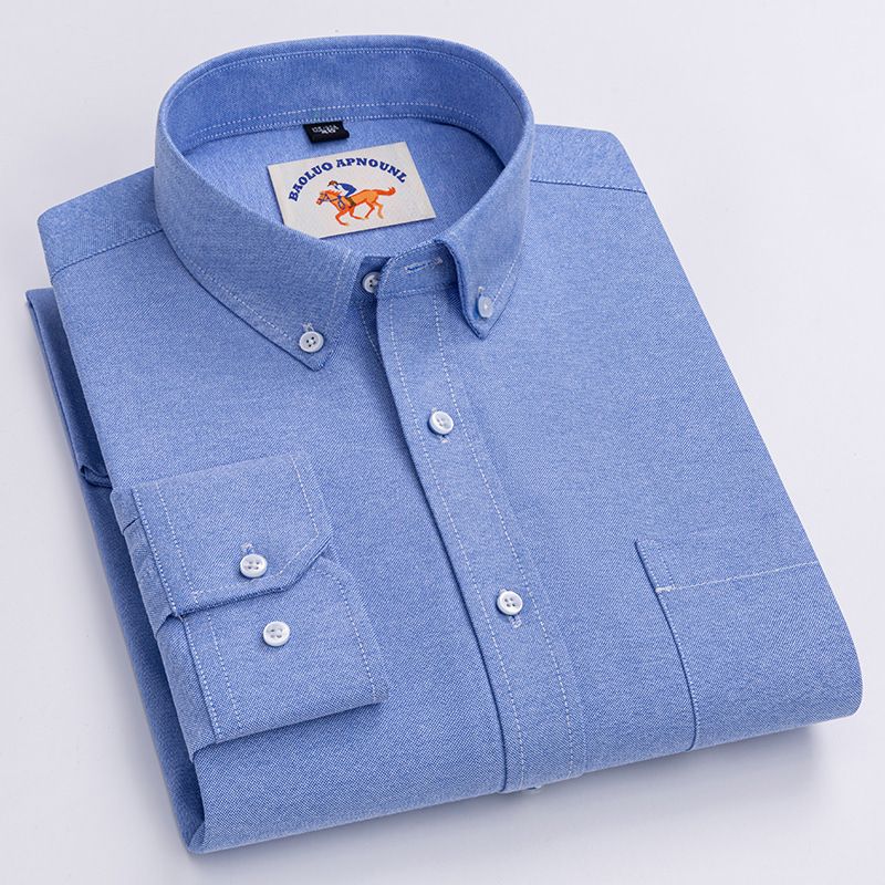 Factory Custom Men's  Plaid Shirt New Long-sleeved Casual Shirt Wholesale  Men's Clothing Top   Shirts