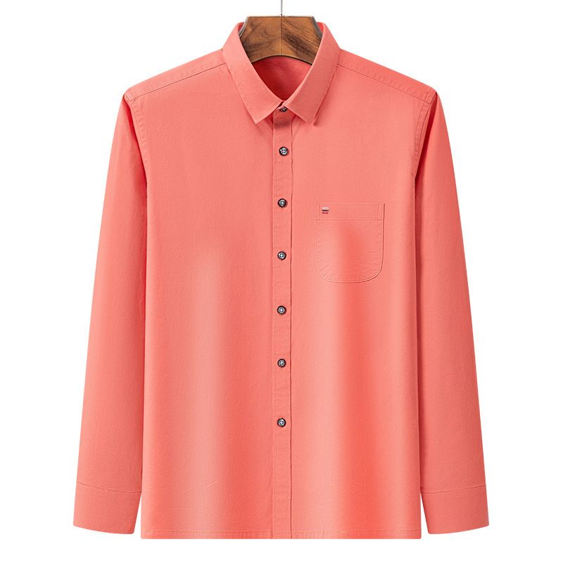 Wholesale Luxury Flexible Classic Black Dress Shirt Long Sleeve Regular Fit Business Casual Shirts for Men