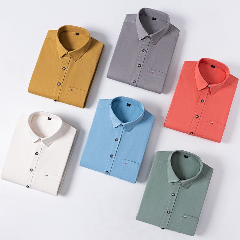 Wholesale Luxury Flexible Classic Black Dress Shirt Long Sleeve Regular Fit Business Casual Shirts for Men