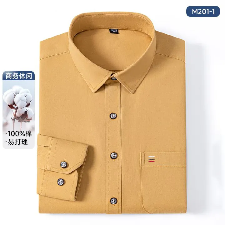 Wholesale Luxury Flexible Classic Black Dress Shirt Long Sleeve Regular Fit Business Casual Shirts for Men