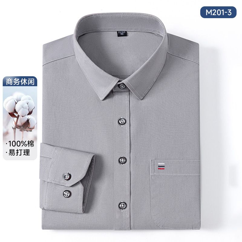 Wholesale Luxury Flexible Classic Black Dress Shirt Long Sleeve Regular Fit Business Casual Shirts for Men