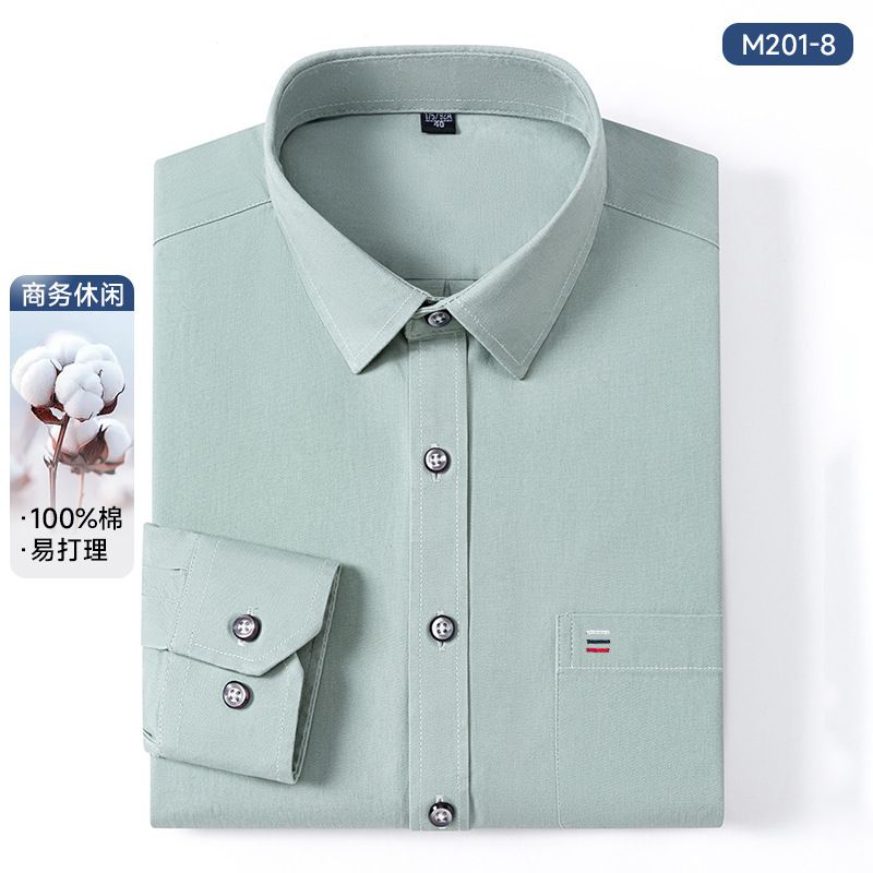 Wholesale Luxury Flexible Classic Black Dress Shirt Long Sleeve Regular Fit Business Casual Shirts for Men