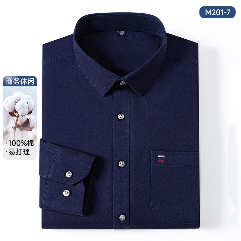 Wholesale Luxury Flexible Classic Black Dress Shirt Long Sleeve Regular Fit Business Casual Shirts for Men