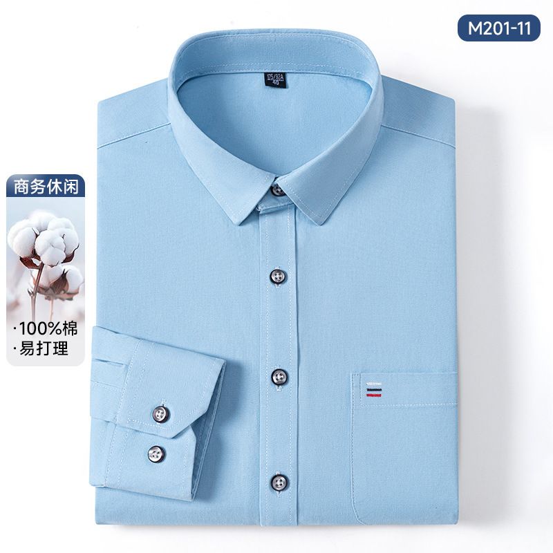 Wholesale Luxury Flexible Classic Black Dress Shirt Long Sleeve Regular Fit Business Casual Shirts for Men