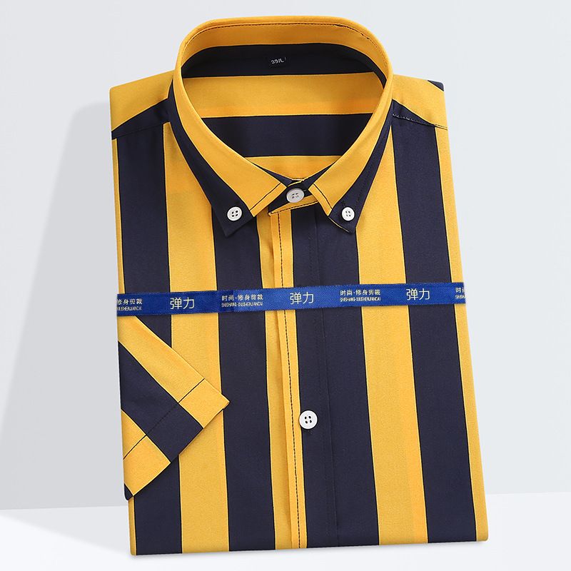 Spring and Autumn Long Sleeve Jacket Business Shirt Cotton DP Non Iron Shirt Men's Shirt Casual and Versatile Shirts