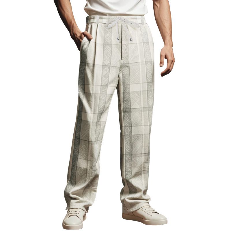 Arrival Men's Plaid Sleep Wear Pants With Elastic Waist Factory Wholesale Pajama Sleep Bottoms Casual