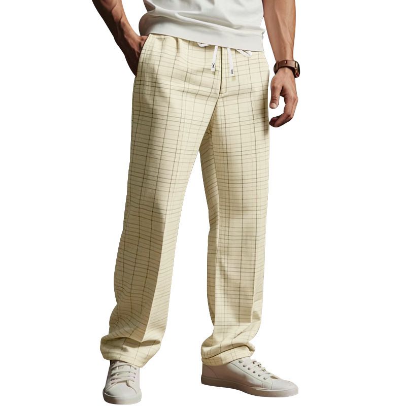 Arrival Men's Plaid Sleep Wear Pants With Elastic Waist Factory Wholesale Pajama Sleep Bottoms Casual