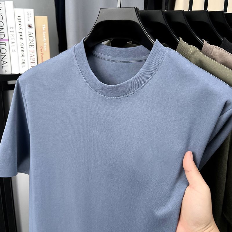 High Quality Cotton Custom Tshirt French Terry Crewneck Oversized Men Print Round Nec T-Shirts
