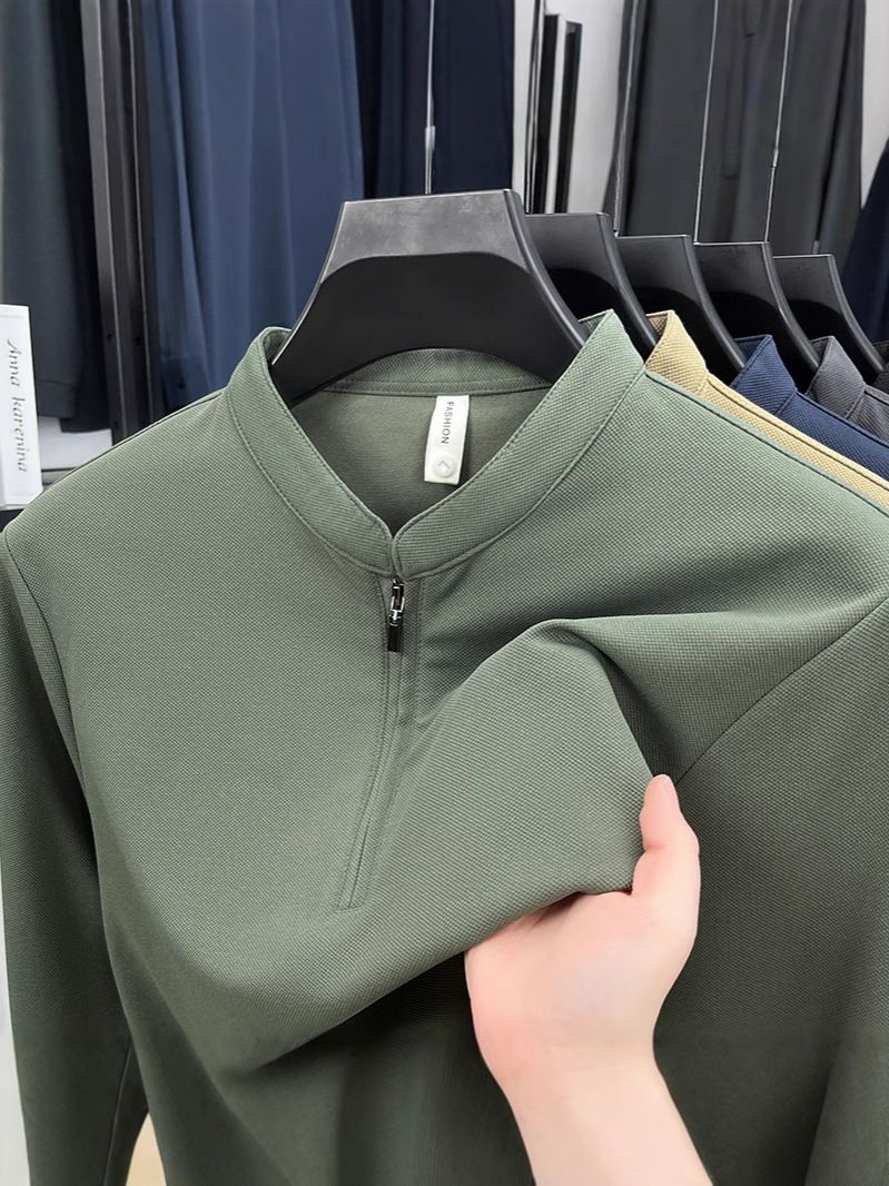 Custom  Men's Sportswear Sublimation Cotton Fleece Quarter Half Knit Pullover Hoodie  T-Shirts