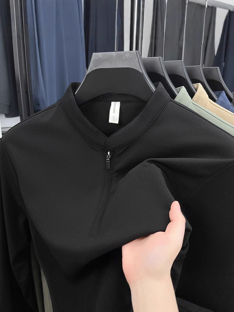 Custom  Men's Sportswear Sublimation Cotton Fleece Quarter Half Knit Pullover Hoodie  T-Shirts