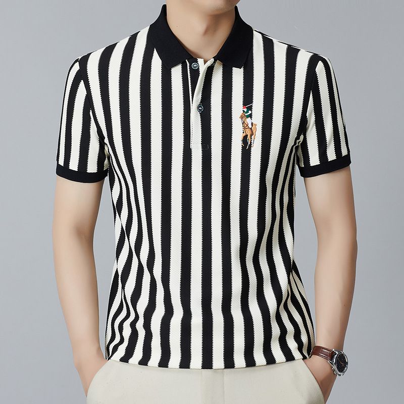 Cheap Custom Sports Black White Stripe Referee Shirt Football Jersey Shirt Uniform Soccer Wear Black White Referee Uniforms T-Shirts