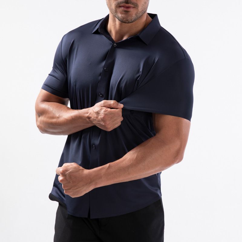Men's Shirt new Fashion Casual Wholesale cheap Custom Cotton Clothing short sleeve Men's shirt