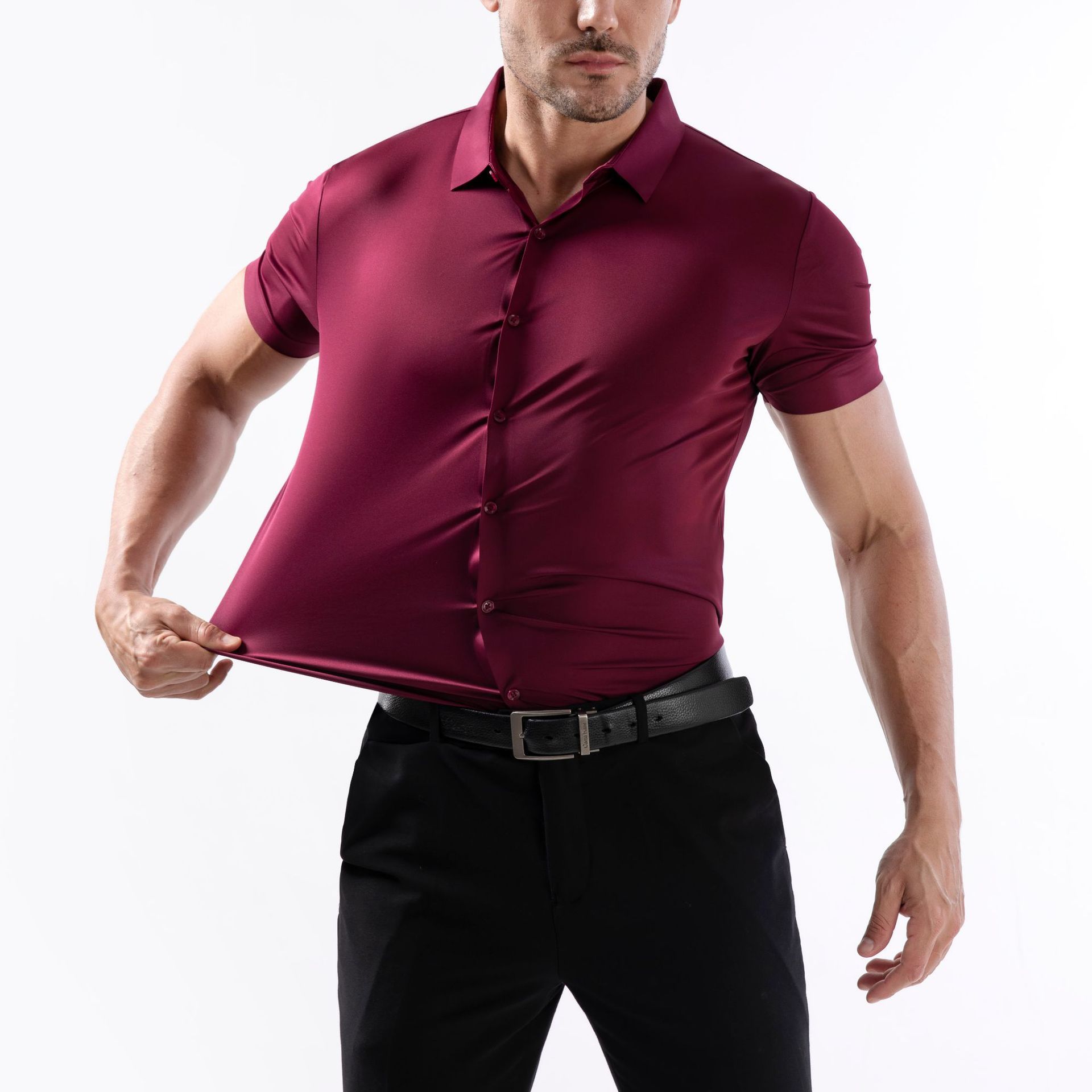 Men's Shirt new Fashion Casual Wholesale cheap Custom Cotton Clothing short sleeve Men's shirt