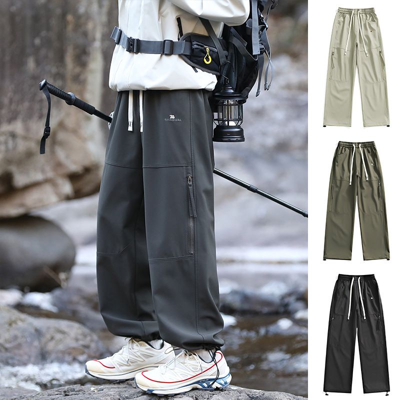Sport High Quality Cargo Trouser Polyester oversized Outdoor Hiking waterproof Custom Tactical Baggy Cargo Pants for Men Casual