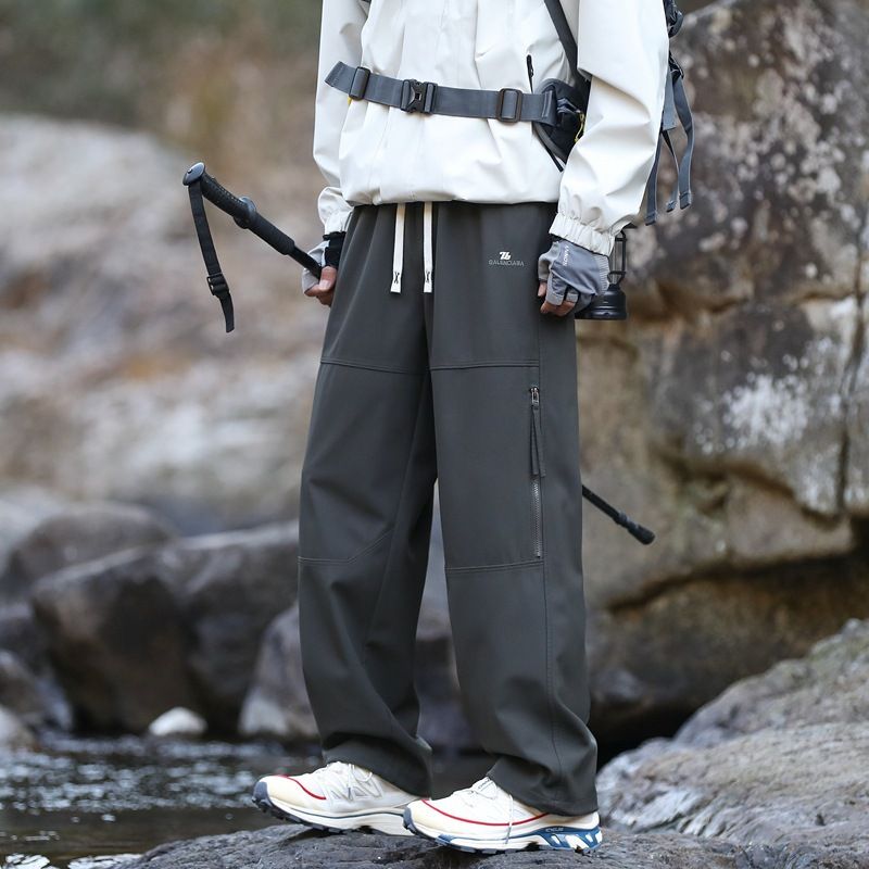 Sport High Quality Cargo Trouser Polyester oversized Outdoor Hiking waterproof Custom Tactical Baggy Cargo Pants for Men Casual