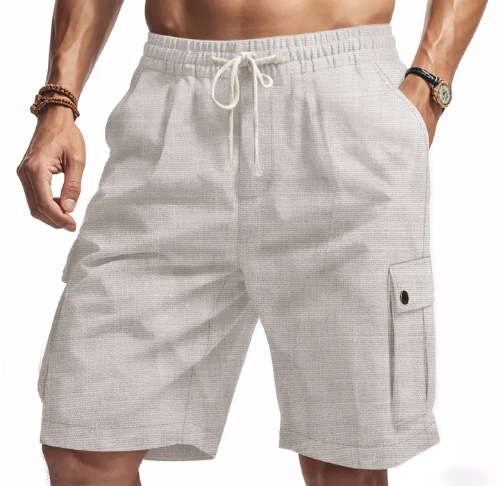 Hot Selling American Men's Outdoor Sports Leisure Cargo Shorts Side Pockets Summer Vacation Beach Casual Short Pants  Shorts