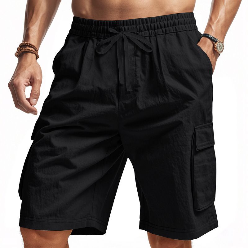 Men's Casual Jacquard Summer New Men's Wear, Form-fitting, Breathable Lapel Shirt, Short-sleeved Shirt for Men Shorts