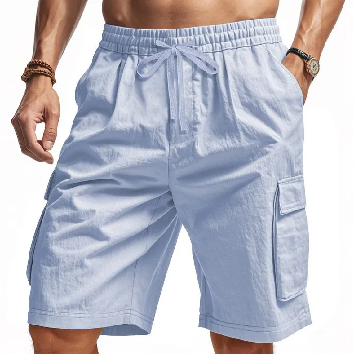 Men's Casual Jacquard Summer New Men's Wear, Form-fitting, Breathable Lapel Shirt, Short-sleeved Shirt for Men Shorts